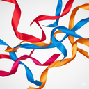 Атласная лента 1м